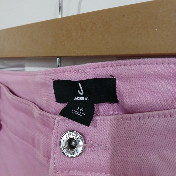 J Jason Wu Petite Colored Denim Straight Leg Cropped Jeans Plus Sized 16 - Picture 3 of 7